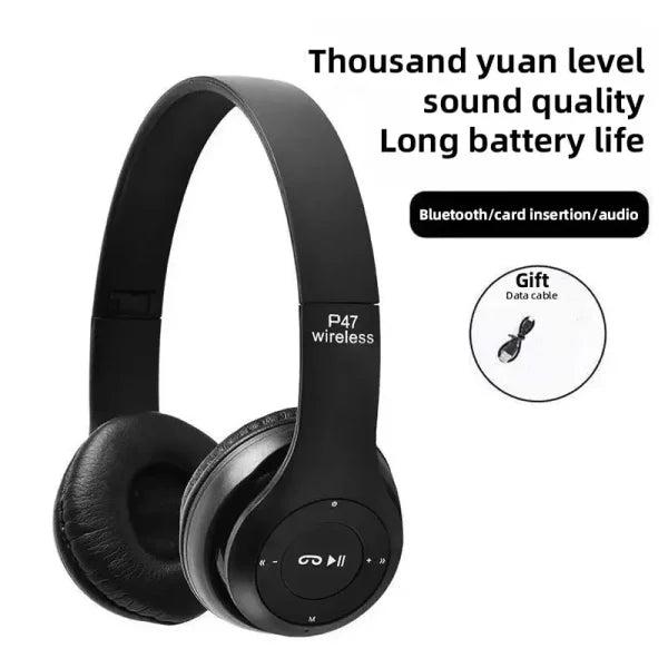 P47 Bluetooth Foldable Headphone with shocking bass - Soft Trust